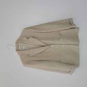 APPLESEED'S Tan Plaid Blaser Size 10